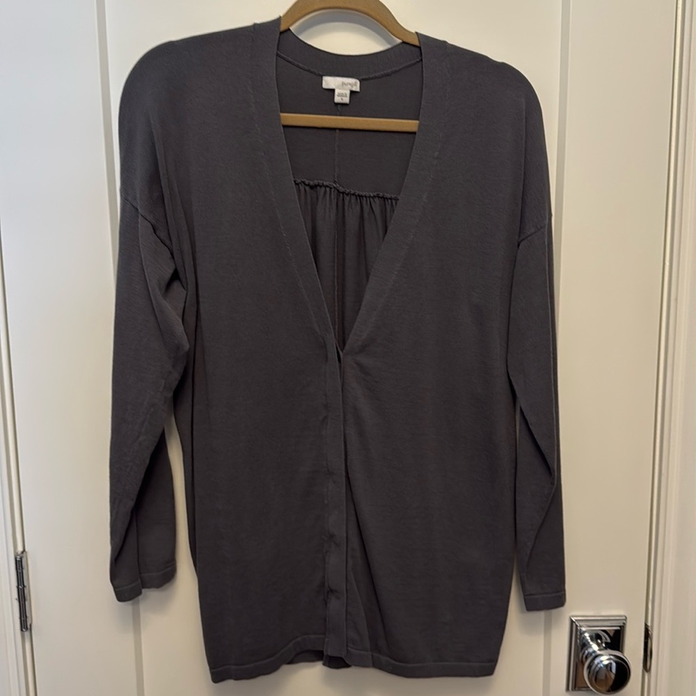 J Jill cardigan, M, gray